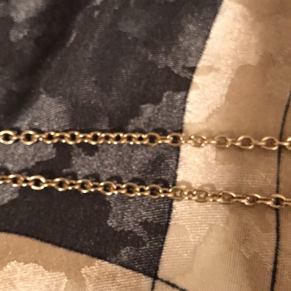 Fish skeleton necklace, gold tone. Unique piece. - Picture 9 of 11